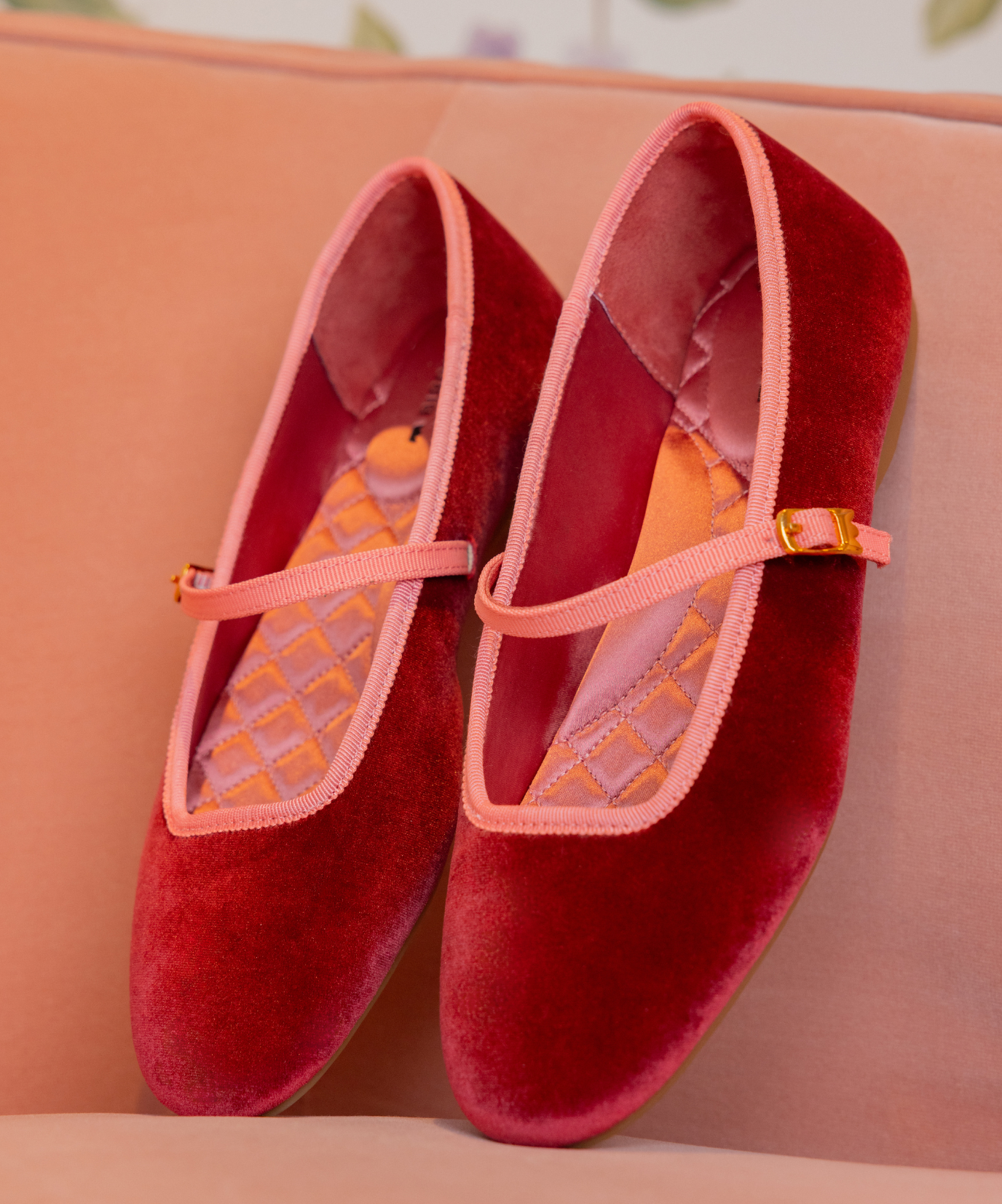 The Hummingbird Mary Jane - Cognac Velvet - Image 3