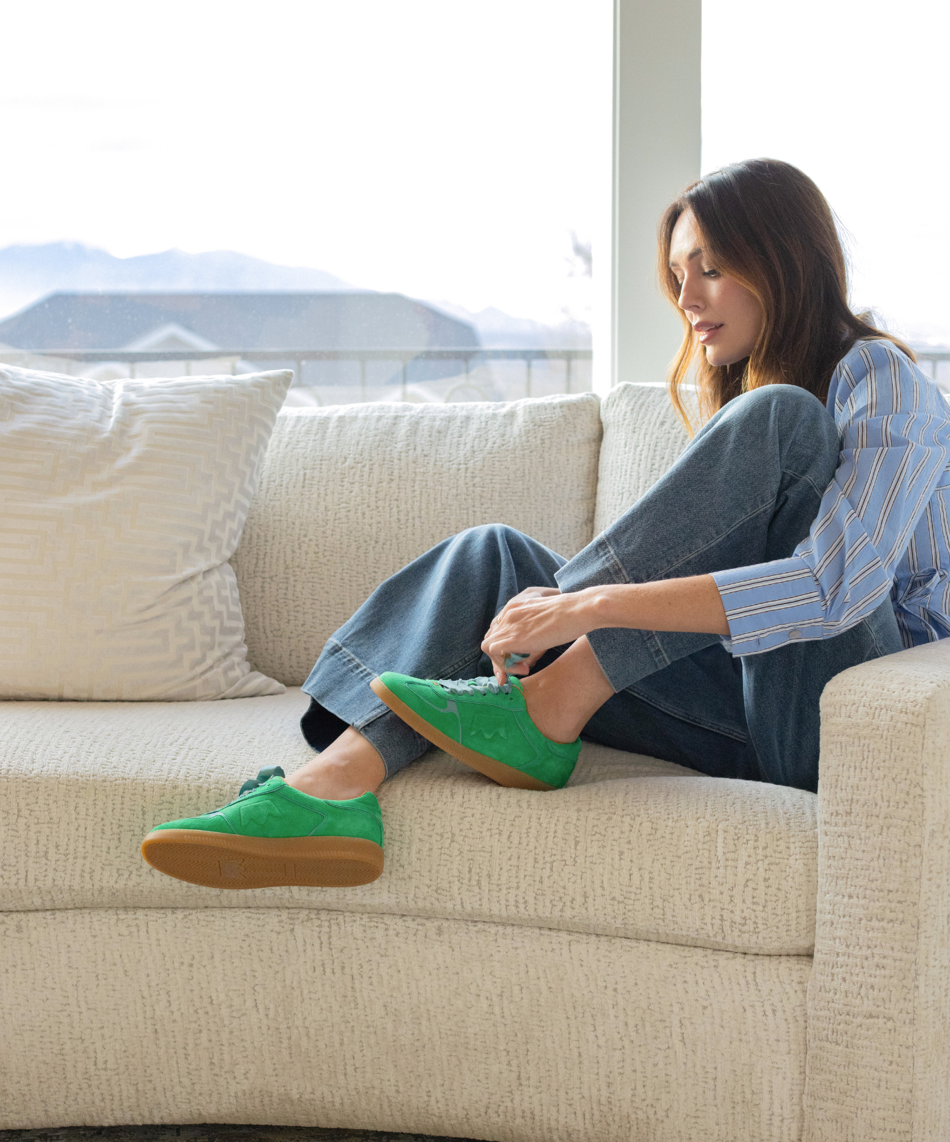 The Jay Sneaker - Kelly Green Suede - Image 2