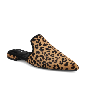 The Goldfinch 15 Mule - Leopardprint Haircalf
