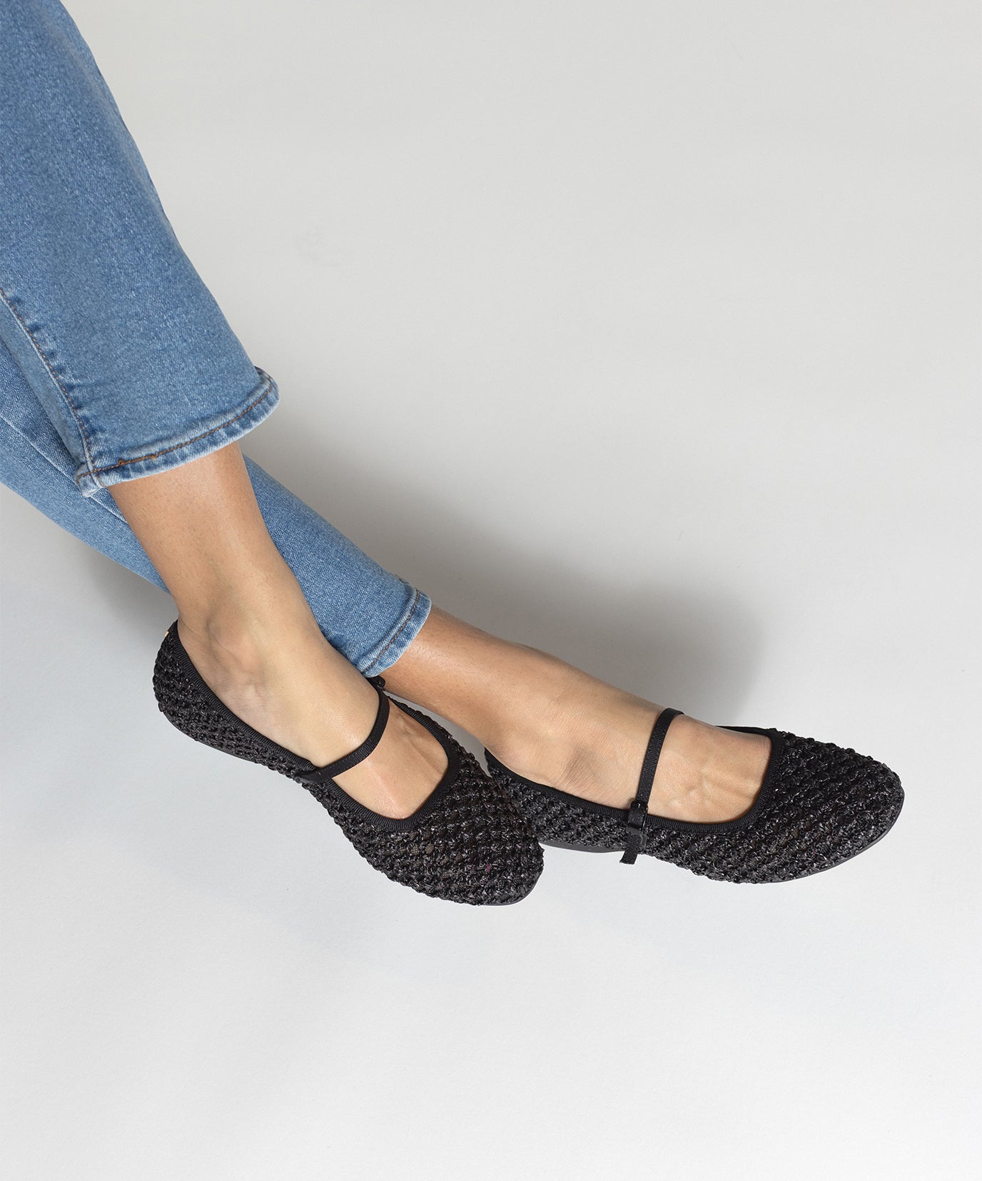 The Hummingbird Mary Jane - Black Openweave - Image 2