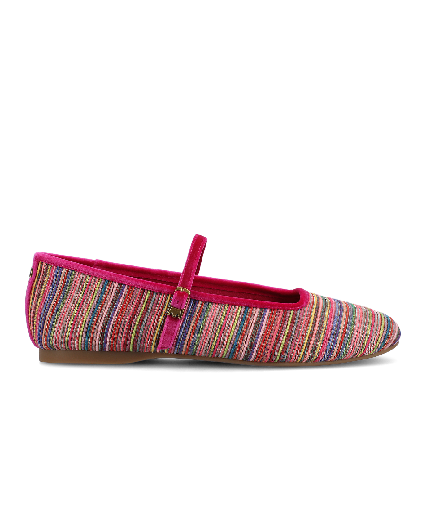 The Hummingbird Mary Jane Grosgrain - Hot Pink Multi Stripe - Image 6