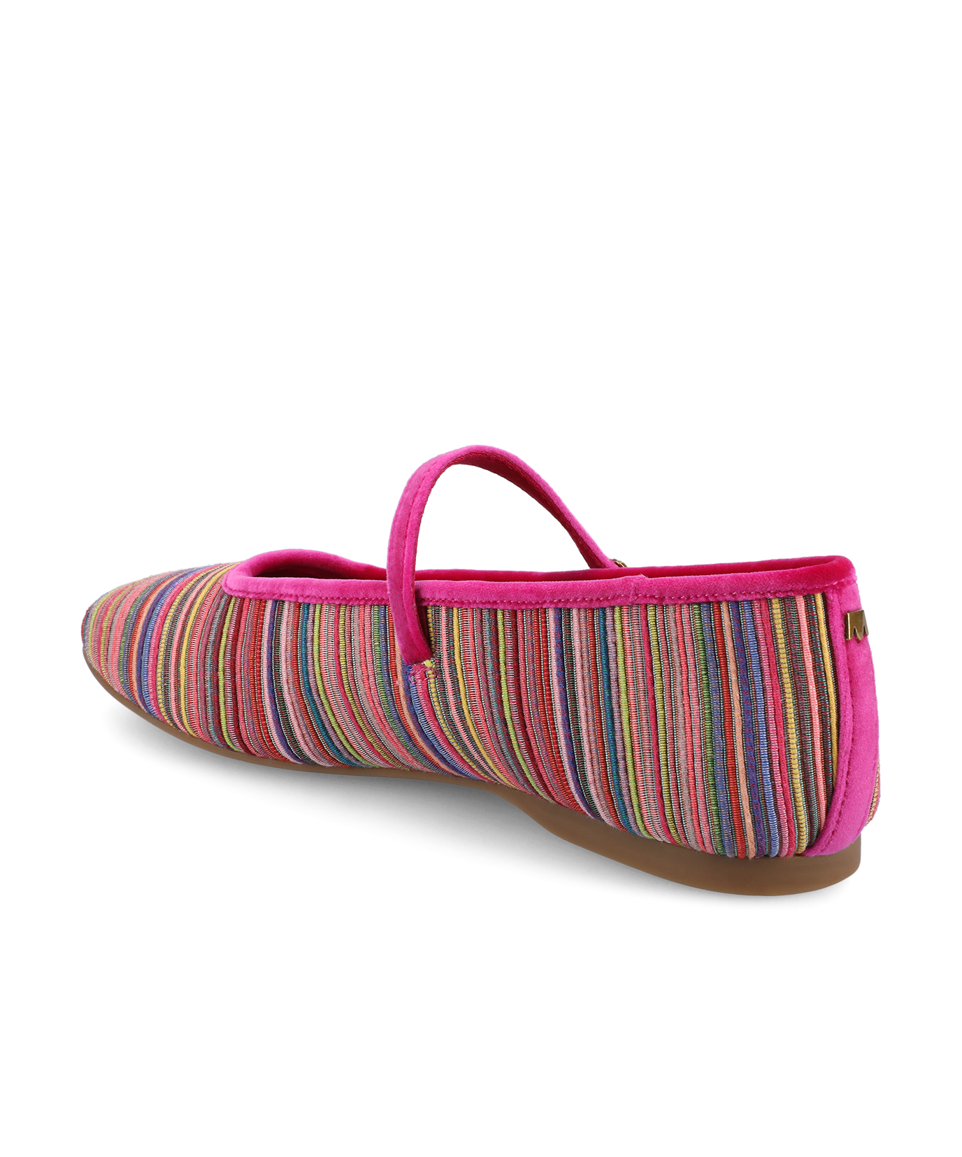 The Hummingbird Mary Jane Grosgrain - Hot Pink Multi Stripe - Image 7