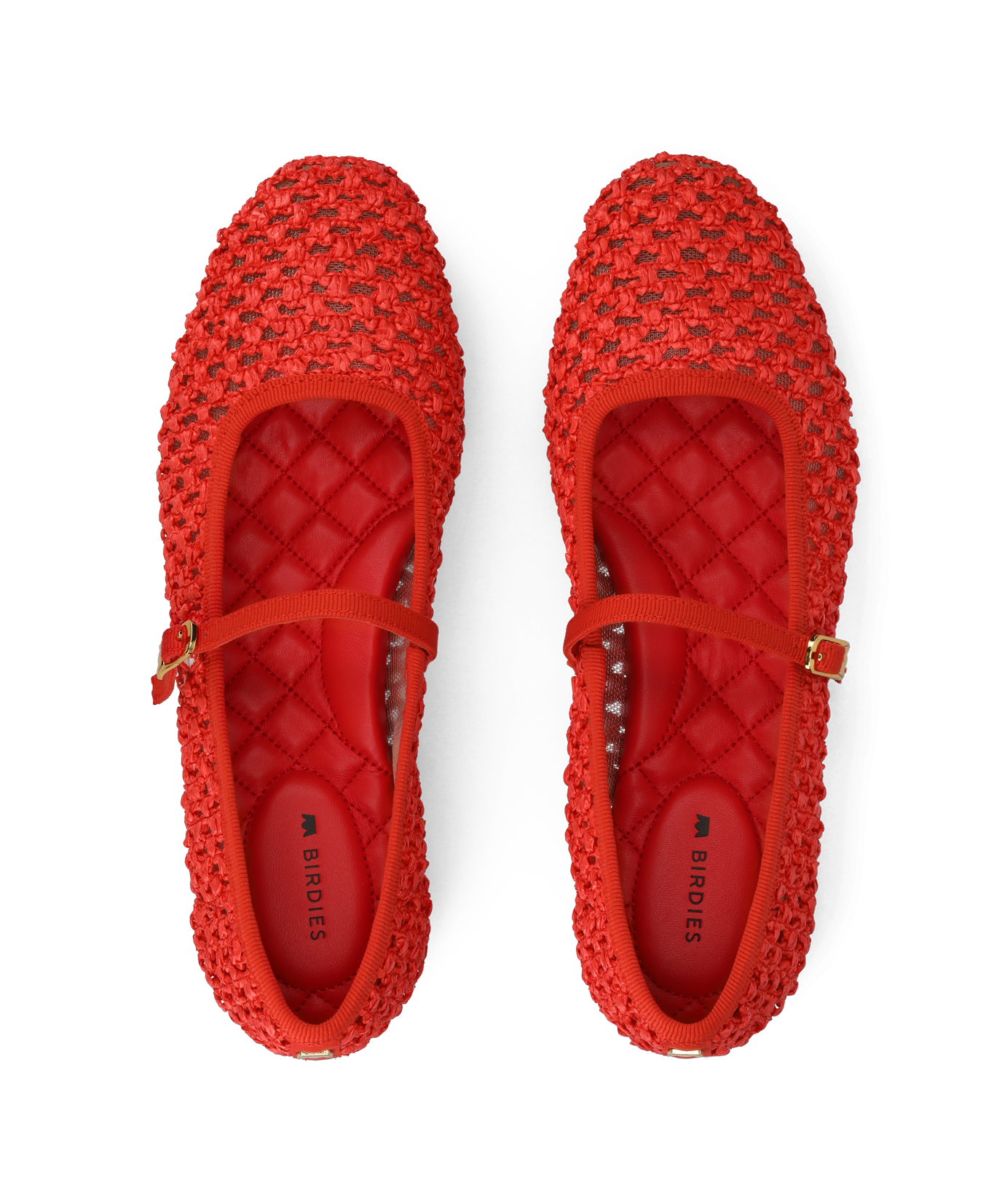 The Hummingbird Mary Jane - Red Openweave - Image 3