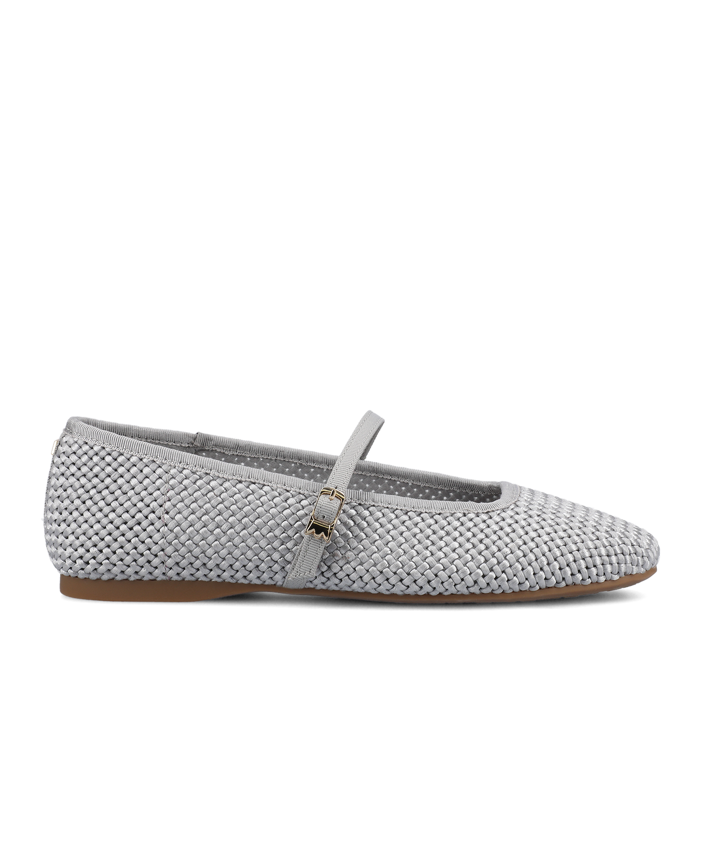 The Hummingbird Mary Jane - Silver Woven Satin - Image 4