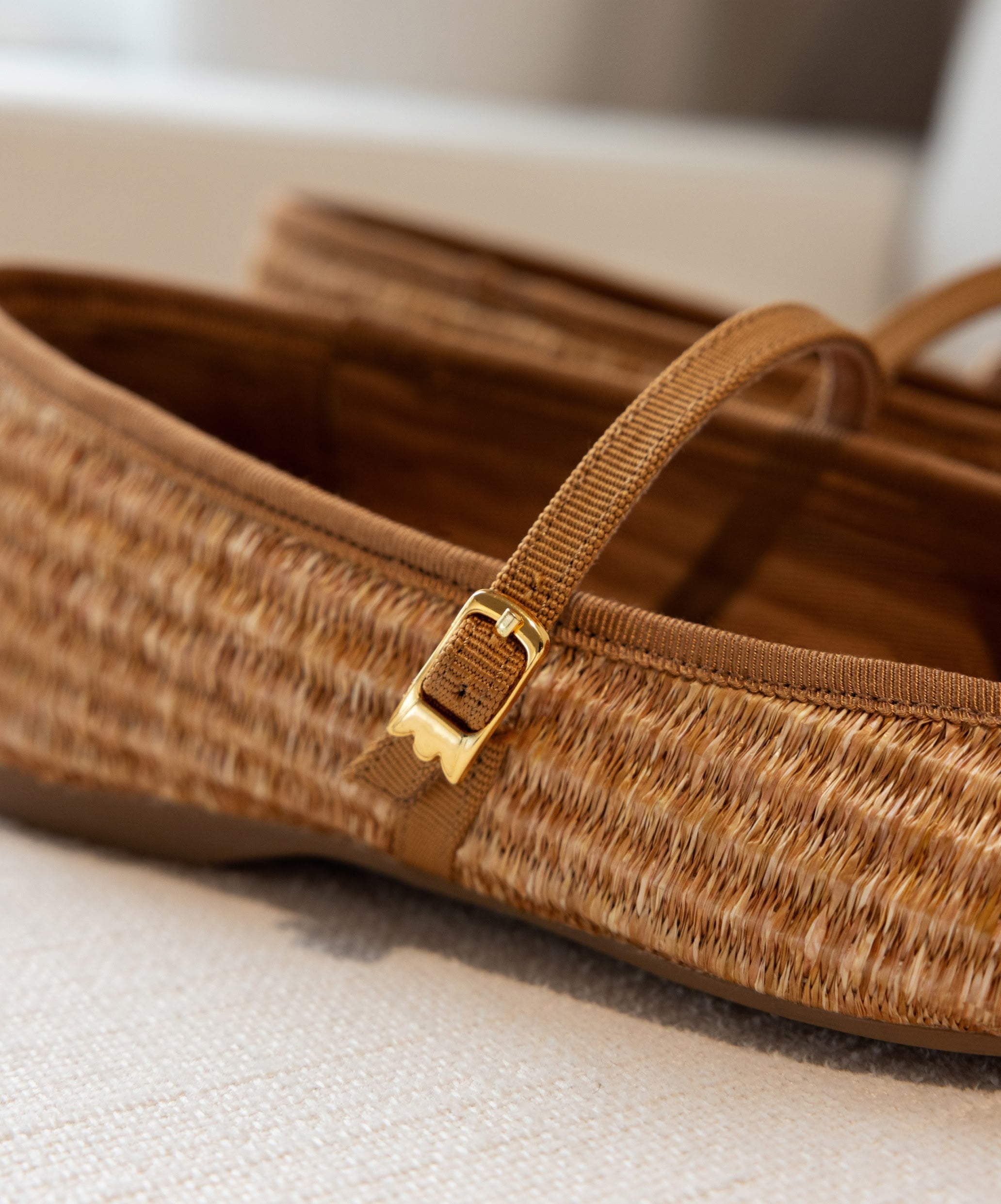 The Hummingbird Mary Jane - Tan Raffia - Image 3