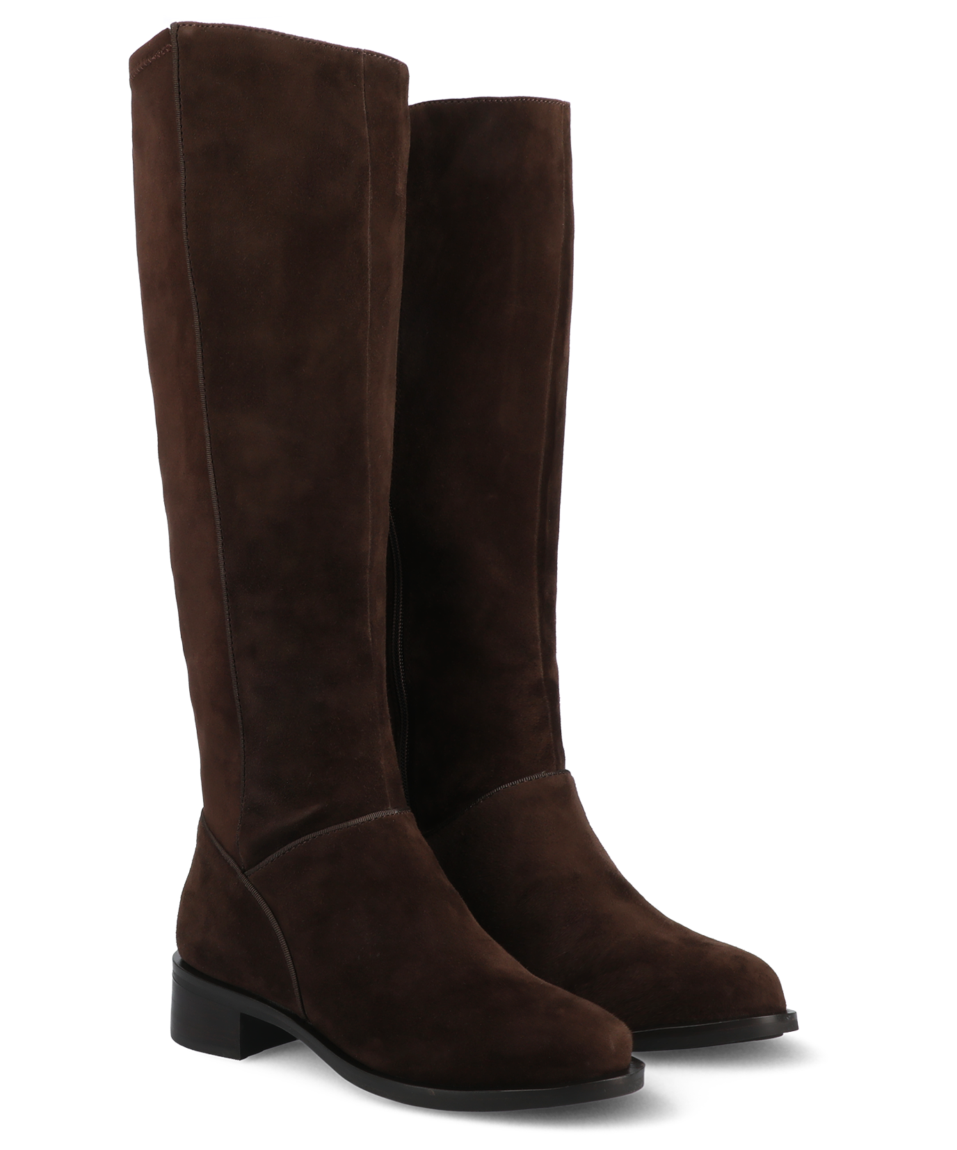 The Starling Tall Boot - Chocolate Suede - Image 2