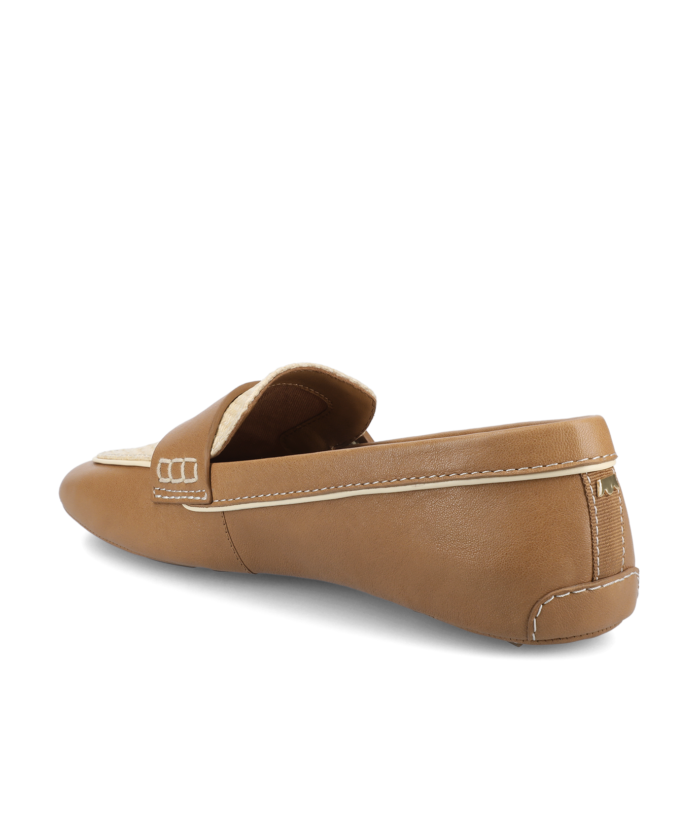 The Vesper Driver - Cappuccino Leather Raffia - Image 6